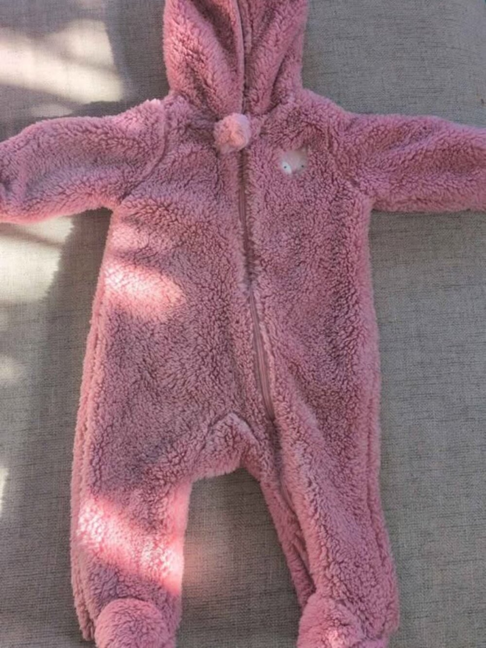 6 month baby girl big furry onesie